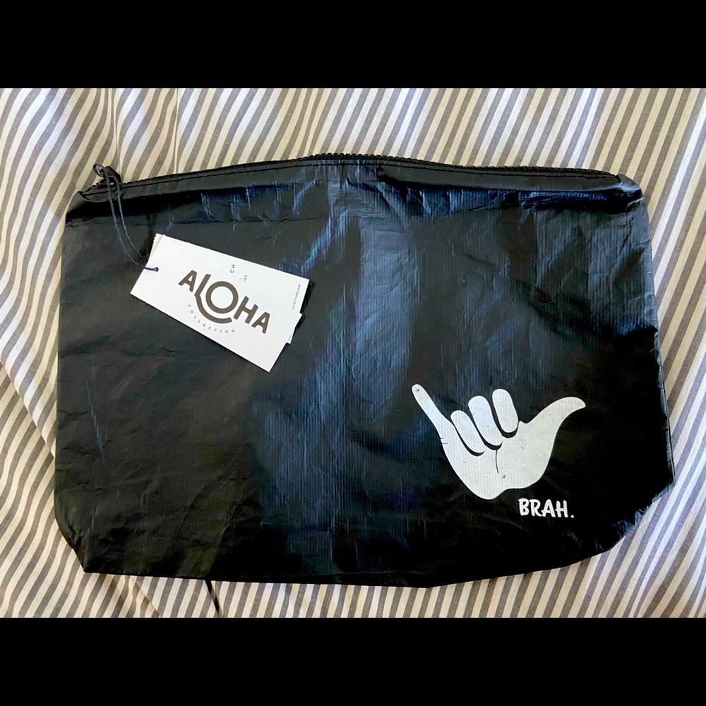 Aloha collection black mid bag